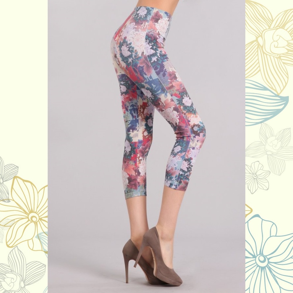 M.Rena's floral crop legging